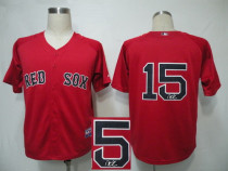 Autographed MLB Boston Red Sox #15 Dustin Pedroia Red Stitched Jersey Autographed MLB Boston Red Sox #15 Dustin Pedroia Red Stitched Jersey