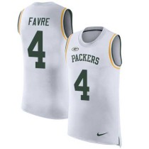 Nike Packers -4 Brett Favre White Stitched NFL Limited Rush Tank Top Jersey Nike Packers -4 Brett Favre White Stitched NFL Limited Rush Tank Top Jersey
