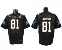 Nike Detroit Lions -81 Calvin Johnson Black 2016 Pro Bowl Stitched NFL Elite Jersey Nike Detroit Lions -81 Calvin Johnson Black 2016 Pro Bowl Stitched NFL Elite Jersey