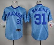 Chicago Cubs -31 Greg Maddux Blue White Strip Cooperstown Throwback Stitched MLB Jersey Chicago Cubs -31 Greg Maddux Blue White Strip Cooperstown Throwback Stitched MLB Jersey