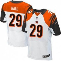 Nike Cincinnati Bengals -29 Leon Hall White Stitched NFL Elite Jersey Nike Cincinnati Bengals -29 Leon Hall White Stitched NFL Elite Jersey