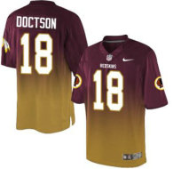 Nike Redskins -18 Josh Doctson Burgundy Red Gold Stitched NFL Elite Fadeaway Fashion Jersey