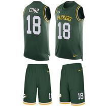 Packers -18 Randall Cobb Green Team Color Stitched NFL Limited Tank Top Suit Jersey Packers -18 Randall Cobb Green Team Color Stitched NFL Limited Tank Top Suit Jersey