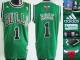 Chicago Bulls -1 Derrick Rose Stitched Green NBA Jersey