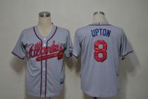 Atlanta Braves #8 Justin Upton Grey Cool Base Stitched MLB Jersey Atlanta Braves #8 Justin Upton Grey Cool Base Stitched MLB Jersey