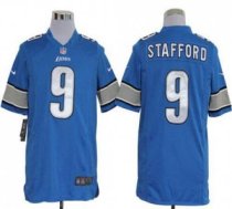 Nike Lions -9 Matthew Stafford Blue Team Color Stitched NFL Game Jersey Nike Lions -9 Matthew Stafford Blue Team Color Stitched NFL Game Jersey