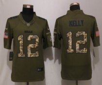 Nike Buffalo Bills -12 Jim Kelly Green Salute To Service Limited Jersey Nike Buffalo Bills -12 Jim Kelly Green Salute To Service Limited Jersey