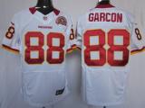 Nike Washington Redskins -88 Pierre Garcon White With 80TH Patch Men's Stitched NFL Elite Jersey