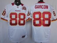 Nike Washington Redskins -88 Pierre Garcon White With 80TH Patch Men's Stitched NFL Elite Jersey