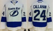 Tampa Bay Lightning -24 Ryan Callahan White Stitched NHL Jersey