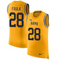 Nike Rams -28 Marshall Faulk Gold Stitched NFL Limited Rush Tank Top Jersey Nike Rams -28 Marshall Faulk Gold Stitched NFL Limited Rush Tank Top Jersey