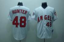 Los Angeles Angels of Anaheim -48 Torii Hunter Stitched White Cool Base MLB Jersey Los Angeles Angels of Anaheim -48 Torii Hunter Stitched White Cool Base MLB Jersey