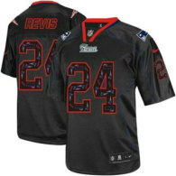 Nike New England Patriots -24 Darrelle Revis New Lights Out Black NFL Elite Jersey