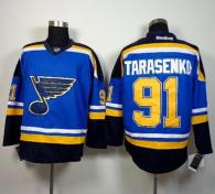 St Louis Blues -91 Vladimir Tarasenko Light Blue Home Stitched NHL Jersey