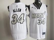 Miami Heat -34 Ray Allen White on White Stitched NBA Jersey Miami Heat -34 Ray Allen White on White Stitched NBA Jersey
