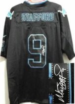 NEW Signed Elite Detroit Lions 9 Matthew Stafford Lights out Black NEW Signed Elite Detroit Lions 9 Matthew Stafford Lights out Black
