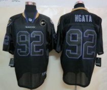 Nike Ravens -92 Haloti Ngata Lights Out Black With Art Patch Men Stitched NFL Elite Jersey Nike Ravens -92 Haloti Ngata Lights Out Black With Art Patch Men Stitched NFL Elite Jersey