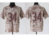 NEW Chicago Bears 34 Walter Payton Camo US Mccuu NFL Jerseys