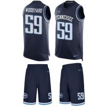Titans -59 Wesley Woodyard Navy Blue Alternate Stitched NFL Limited Tank Top Suit Jersey Titans -59 Wesley Woodyard Navy Blue Alternate Stitched NFL Limited Tank Top Suit Jersey