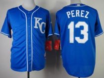 Kansas City Royals -13 Salvador Perez Blue Alternate 2 Cool Base Stitched MLB Jersey Kansas City Royals -13 Salvador Perez Blue Alternate 2 Cool Base Stitched MLB Jersey