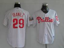 Philadelphia Phillies #29 Raul Ibanez Stitched White Red Strip MLB Jersey Philadelphia Phillies #29 Raul Ibanez Stitched White Red Strip MLB Jersey