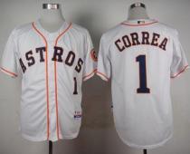 Houston Astros #1 Carlos Correa White Cool Base Stitched MLB Jersey Houston Astros #1 Carlos Correa White Cool Base Stitched MLB Jersey