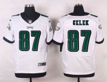 Nike Philadelphia Eagles #87 Brent Celek White Men's Stitched NFL Elite Jersey Nike Philadelphia Eagles #87 Brent Celek White Men's Stitched NFL Elite Jersey