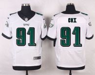 Nike Philadelphia Eagles #91 Fletcher Cox White Men's Stitched NFL Elite Jersey