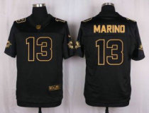 Nike Miami Dolphins -13 Dan Marino Black Stitched NFL Elite Pro Line Gold Collection Jersey Nike Miami Dolphins -13 Dan Marino Black Stitched NFL Elite Pro Line Gold Collection Jersey