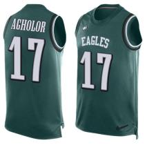 Nike Eagles -17 Nelson Agholor Midnight Green Team Color Stitched NFL Limited Tank Top Jersey Nike Eagles -17 Nelson Agholor Midnight Green Team Color Stitched NFL Limited Tank Top Jersey