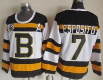 Boston Bruins -7 Phil Esposito White CCM Throwback 75TH Stitched NHL Jersey Boston Bruins -7 Phil Esposito White CCM Throwback 75TH Stitched NHL Jersey