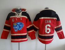 Kansas City Royals -6 Lorenzo Cain Red Sawyer Hooded Sweatshirt MLB Hoodie Kansas City Royals -6 Lorenzo Cain Red Sawyer Hooded Sweatshirt MLB Hoodie