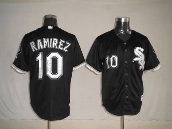 Chicago White Sox -10 Alexei Ramirez Stitched Black MLB Jersey