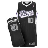 Sacramento Kings -10 Nik Stauskas Black Revolution 30 Stitched NBA Jersey
