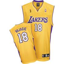 Los Angeles Lakers -18 Sasha Vujacic Stitched Yellow Champion Patch NBA Jersey Los Angeles Lakers -18 Sasha Vujacic Stitched Yellow Champion Patch NBA Jersey