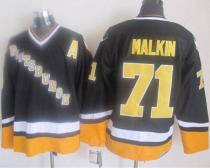 Pittsburgh Penguins -71 Evgeni Malkin Black Yellow CCM Throwback Stitched NHL Jersey Pittsburgh Penguins -71 Evgeni Malkin Black Yellow CCM Throwback Stitched NHL Jersey
