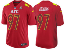 2017 PRO BOWL AFC GENO ATKINS RED GAME JERSEY