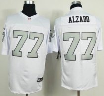 Nike Oakland Raiders -77 Lyle Alzado White Silver No NFL Elite Jersey Nike Oakland Raiders -77 Lyle Alzado White Silver No NFL Elite Jersey