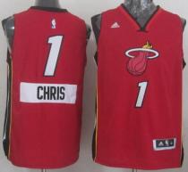 Miami Heat -1 Chris Bosh Red 2014-15 Christmas Day Stitched NBA Jersey Miami Heat -1 Chris Bosh Red 2014-15 Christmas Day Stitched NBA Jersey