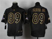 Nike Ravens -89 Steve Smith Sr Black Gold No Fashion Men's Stitched NFL Elite Jersey Nike Ravens -89 Steve Smith Sr Black Gold No Fashion Men's Stitched NFL Elite Jersey