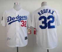 Mitchell and Ness 1958 Los Angeles Dodgers -32 Sandy Koufax White w 1955 World Patch Majestic Stitch Mitchell and Ness 1958 Los Angeles Dodgers -32 Sandy Koufax White w 1955 World Patch Majestic Stitch