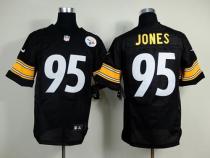 Nike Pittsburgh Steelers #95 Jarvis Jones Black Team Color Men's Stitched NFL Elite Jersey Nike Pittsburgh Steelers #95 Jarvis Jones Black Team Color Men's Stitched NFL Elite Jersey