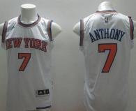 New York Knicks -7 Carmelo Anthony White Stitched NBA Jersey