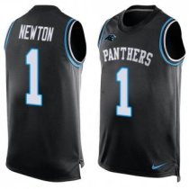 Nike Panthers -1 Cam Newton Black Team Color Stitched NFL Limited Tank Top Jersey Nike Panthers -1 Cam Newton Black Team Color Stitched NFL Limited Tank Top Jersey