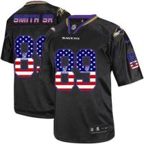 Nike Ravens -89 Steve Smith Sr Black Men's Stitched NFL Elite USA Flag Fashion Jersey Nike Ravens -89 Steve Smith Sr Black Men's Stitched NFL Elite USA Flag Fashion Jersey
