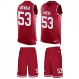 49ers #53 NaVorro Bowman Red Team Color Stitched NFL Limited Tank Top Suit Jersey