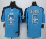 2015 Nike Tennessee Titans -8 Marcus Mariota Blue Strobe Limited Jersey