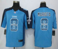 2015 Nike Tennessee Titans -8 Marcus Mariota Blue Strobe Limited Jersey