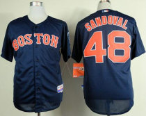 Boston Red Sox #48 Pablo Sandoval Dark Blue Cool Base Stitched MLB Jersey Boston Red Sox #48 Pablo Sandoval Dark Blue Cool Base Stitched MLB Jersey