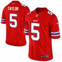 Nike Buffalo Bills -5 Tyrod Taylor Red Stitched NFL Elite Rush Jersey Nike Buffalo Bills -5 Tyrod Taylor Red Stitched NFL Elite Rush Jersey